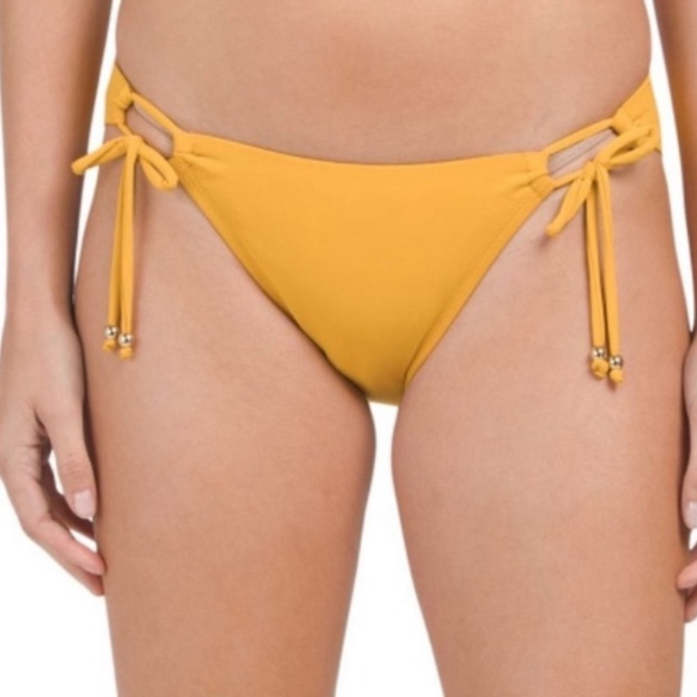 ROBIN PICCONNE
LUCA SIDE TIE BOTTOM MUSTARD NWT